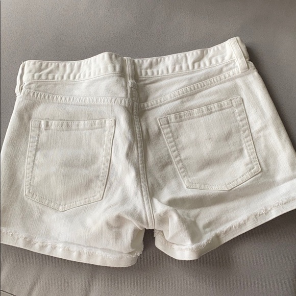 J.Crew White Denim Shorts - size 24 - Picture 2 of 4